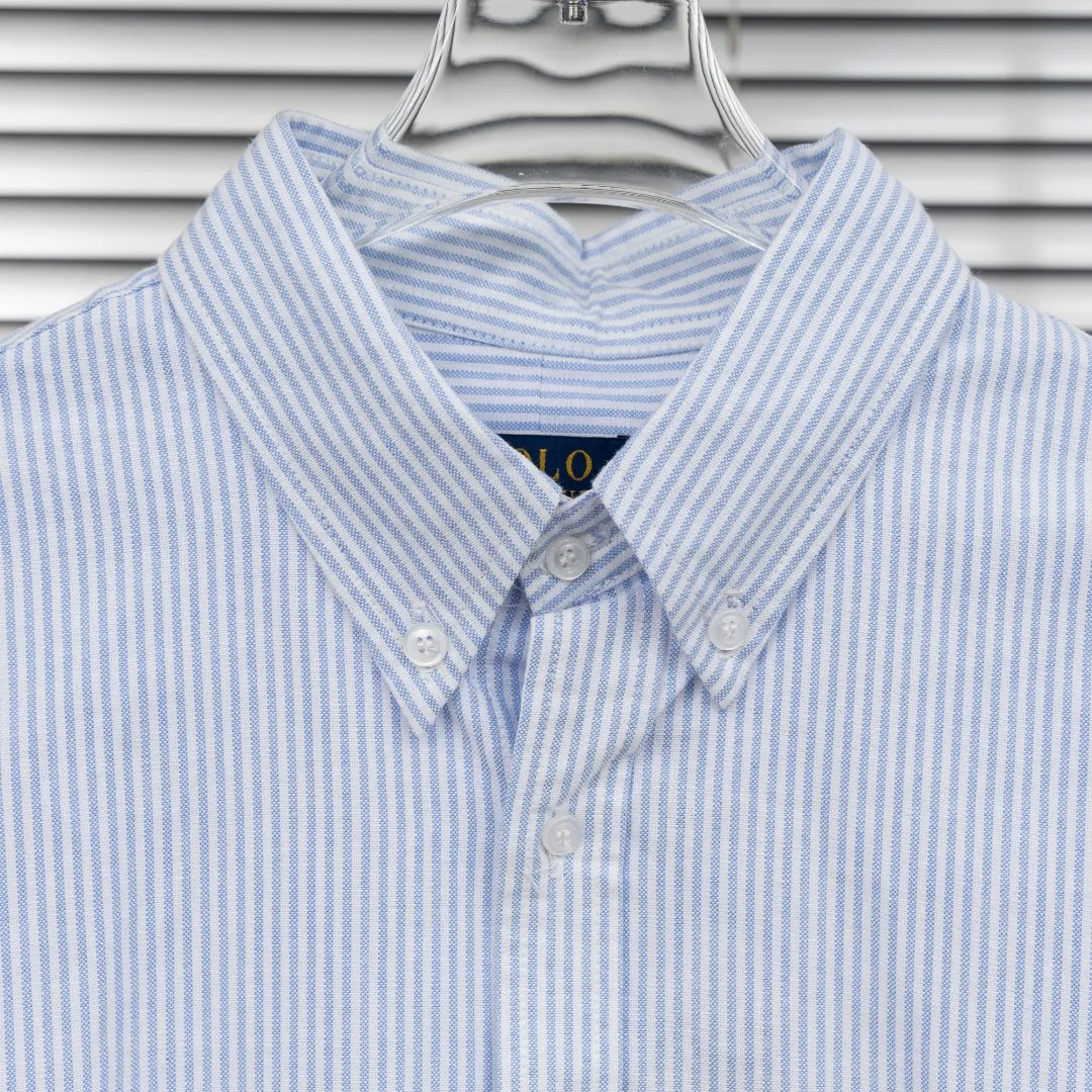 P250 top version (difference in currency) Style: Ralph Lauren POLO embroidered striped long shirt POLO Color: Picture color Size: S-XL Fabric: Pure cotton Accessories: Full set of customized accessories No gender distinction Same style for men and women